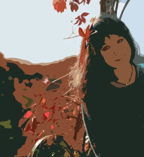 女孩，女性，剪影，秋天