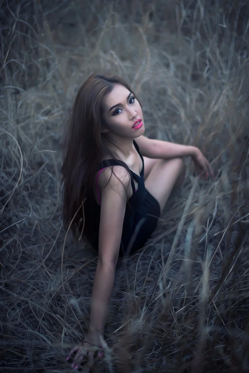 fashion, mode, meadow, woman