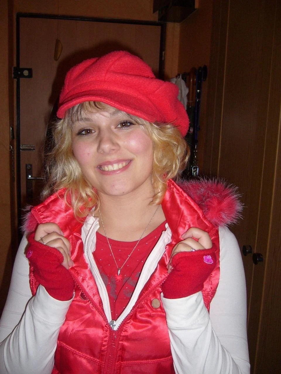 mademoiselle, red, girl, female
