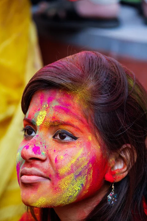 portrait, people, festival, indian girl