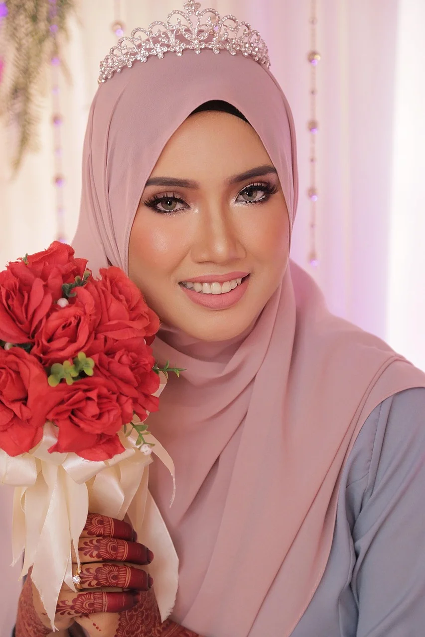 woman, smile, hijab, muslim