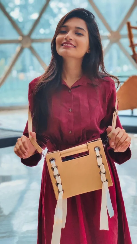 fashion, woman, bag, portrait