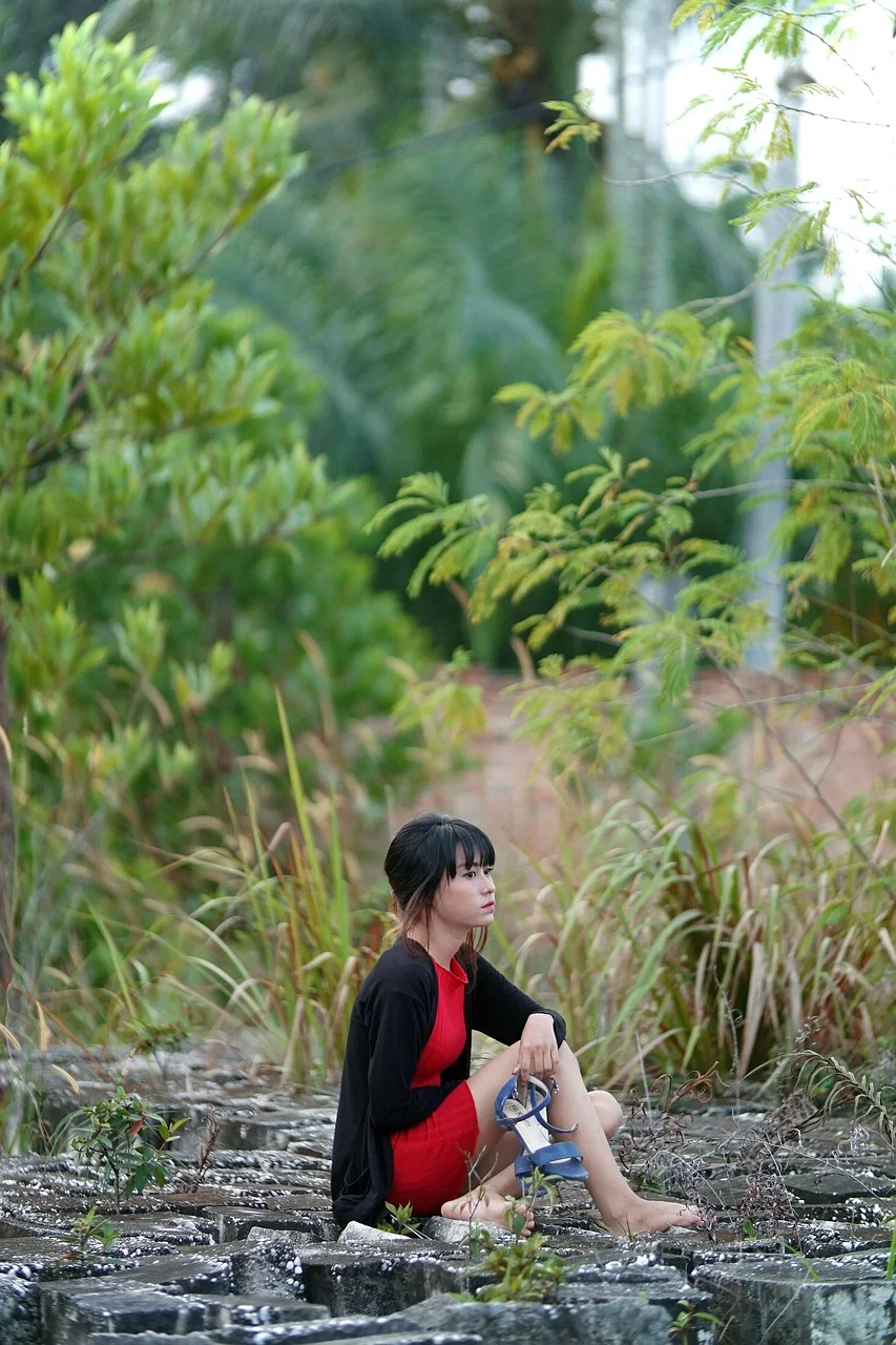 portrait, model, woman, asia