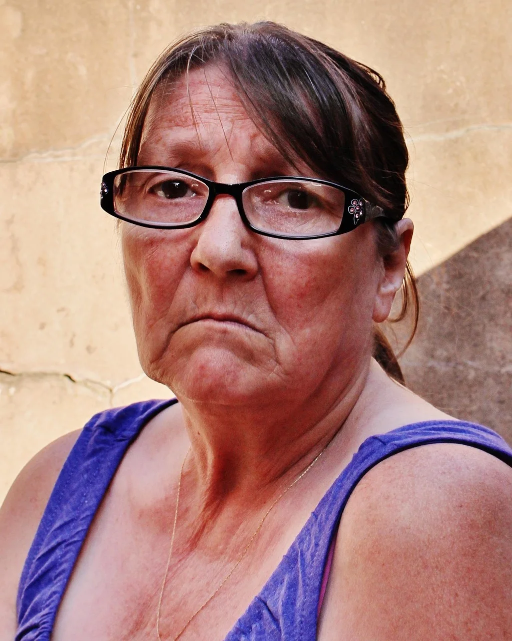 sad, woman, expression, stress