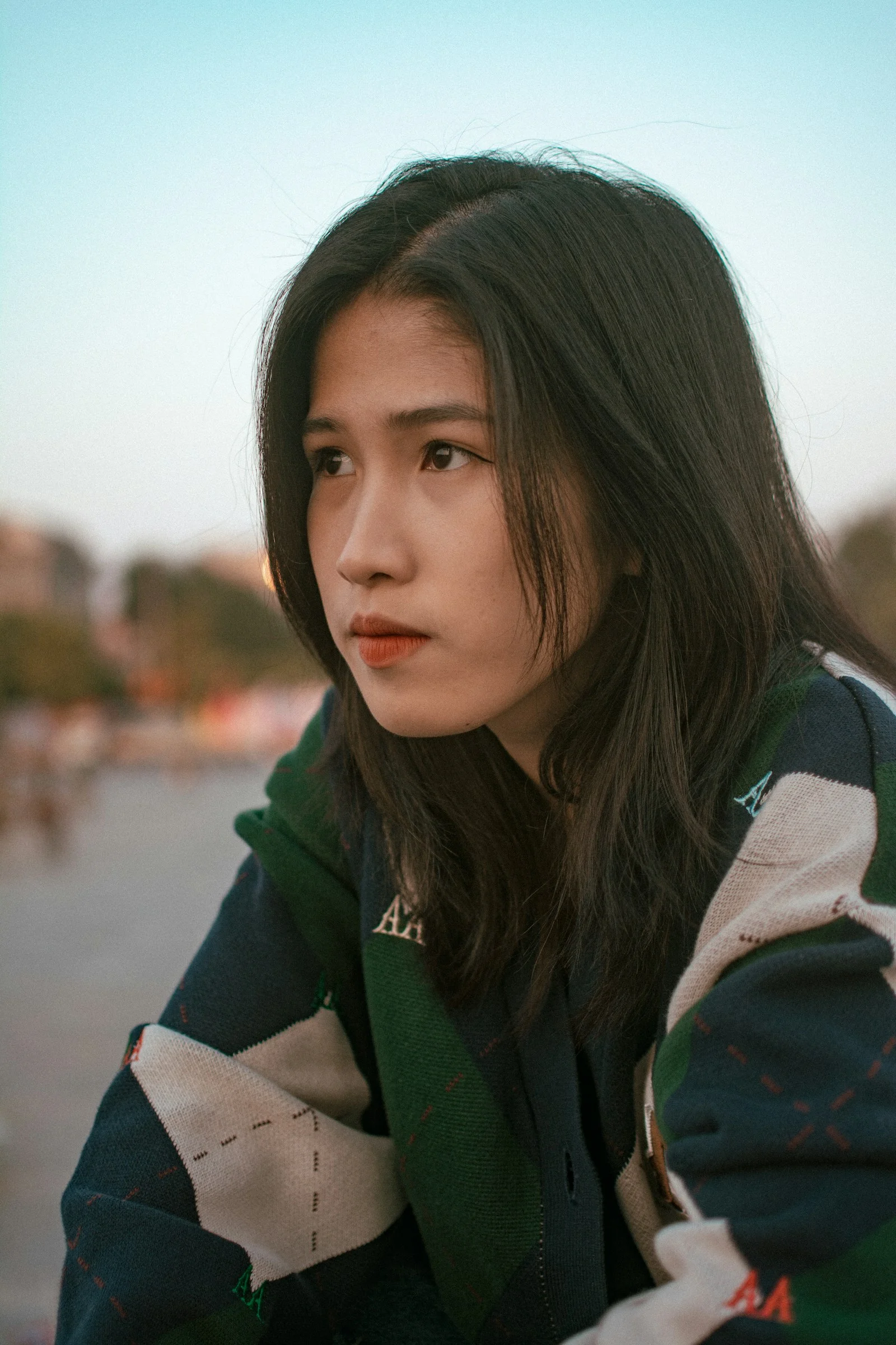一个长发的女人