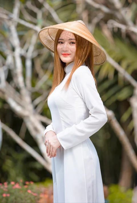 ao dai, fashion, woman, portrait