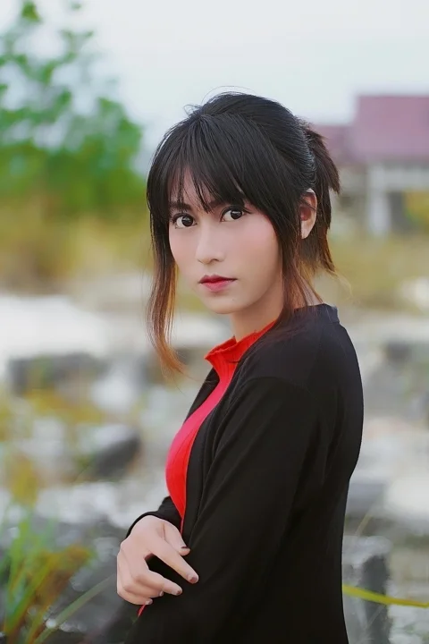 model, woman, girl, out door