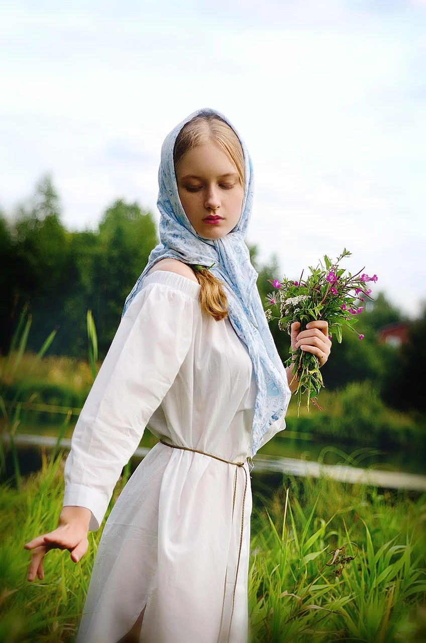 young woman, nature, human, portrait
