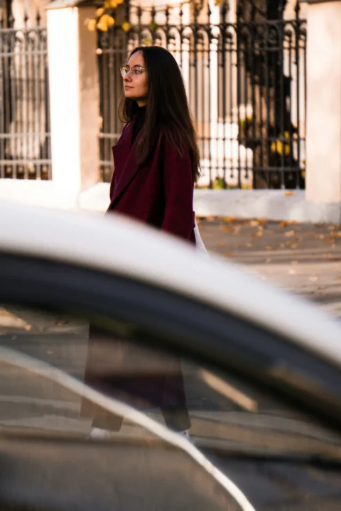 a person standing outside