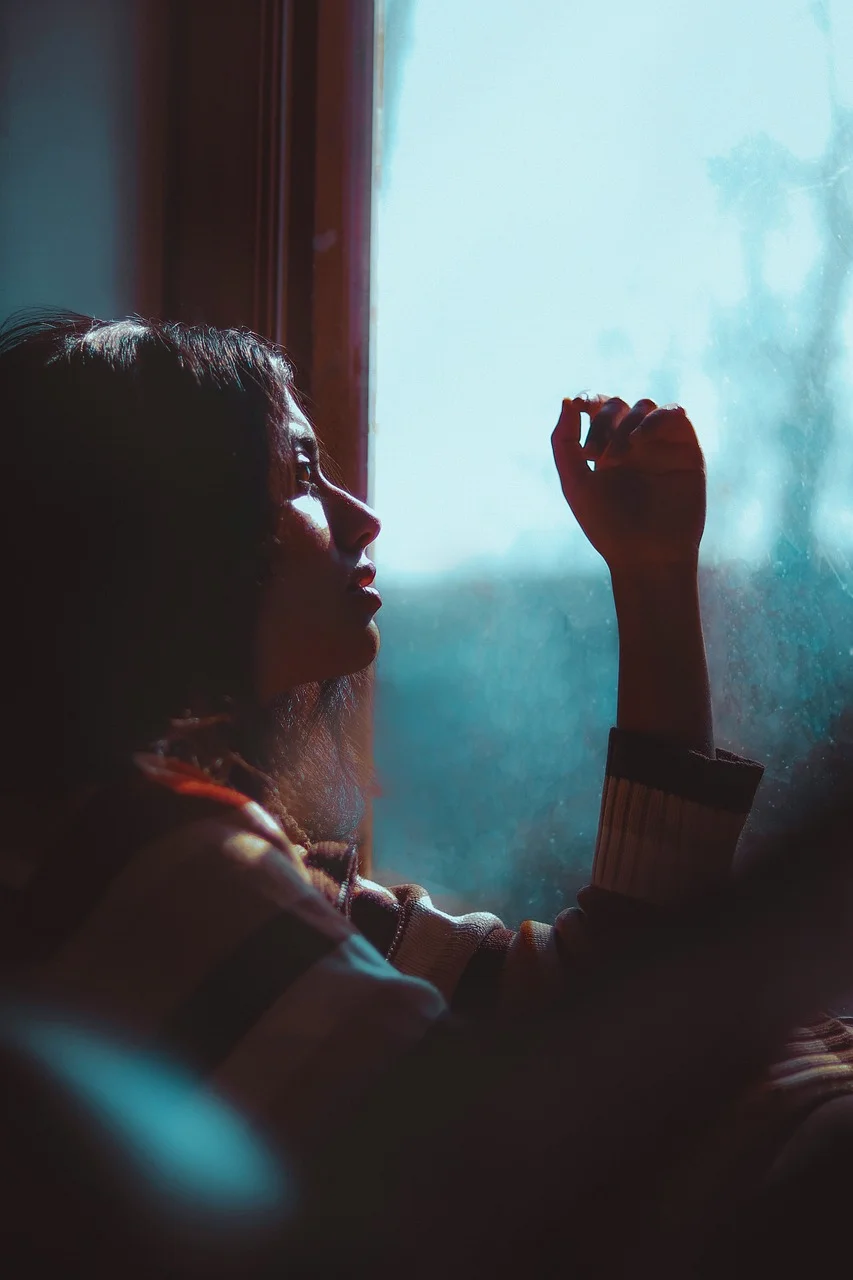 woman, window, model, female