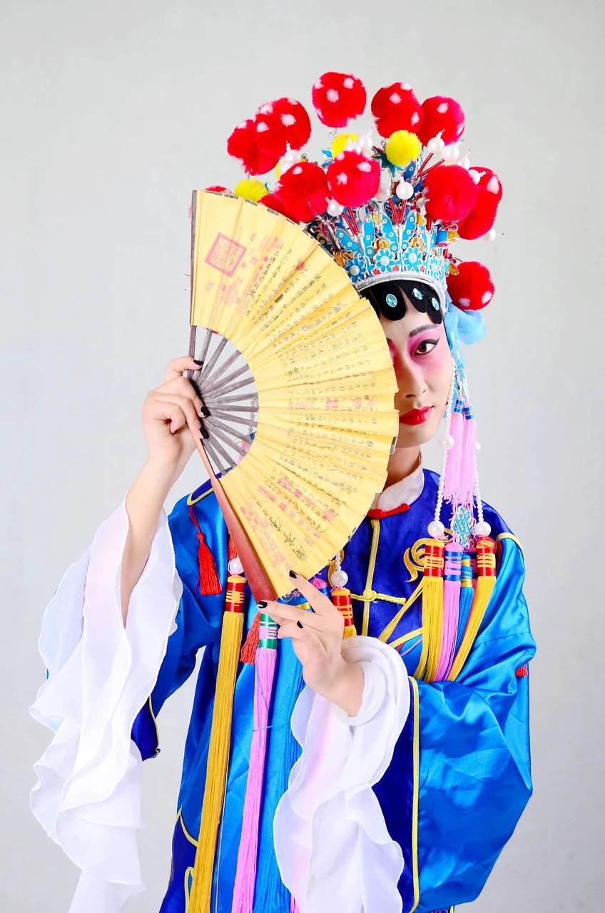 peking opera, china, national quintessence, fan