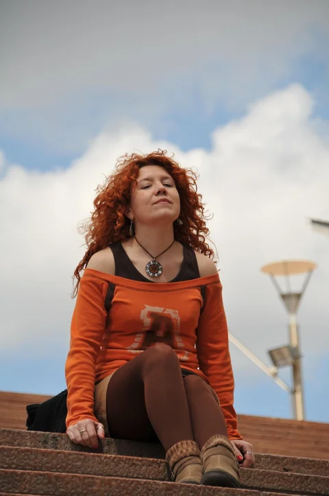 woman, girl, model, redhead