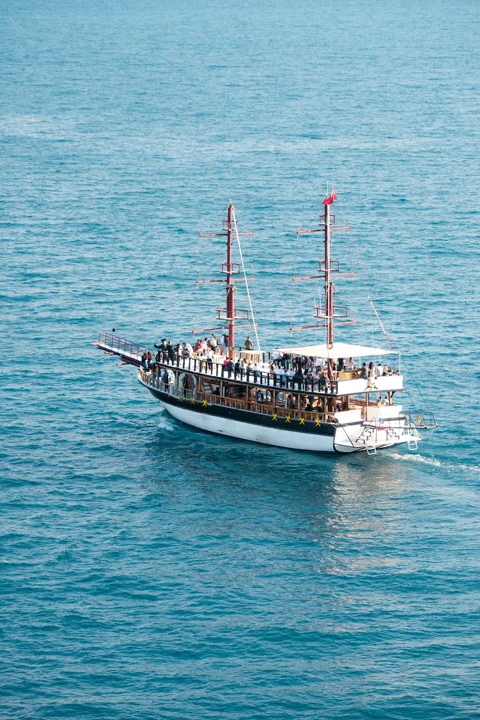 ship, sea, tourism, antalya