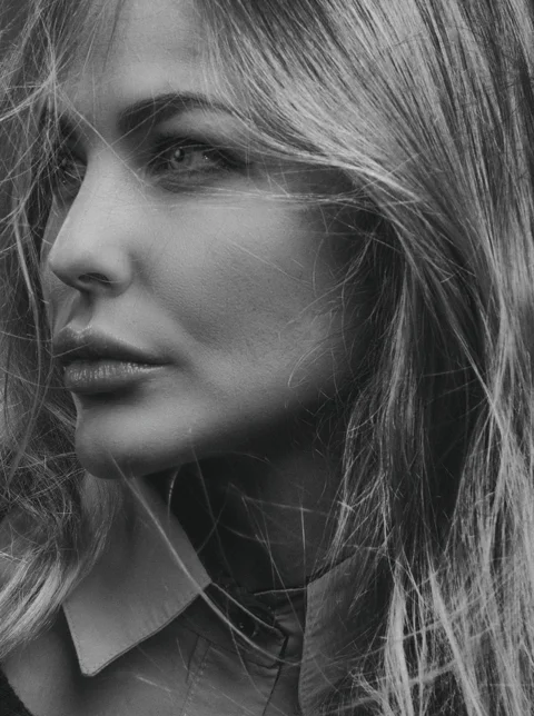 woman, beauty, monochrome, face