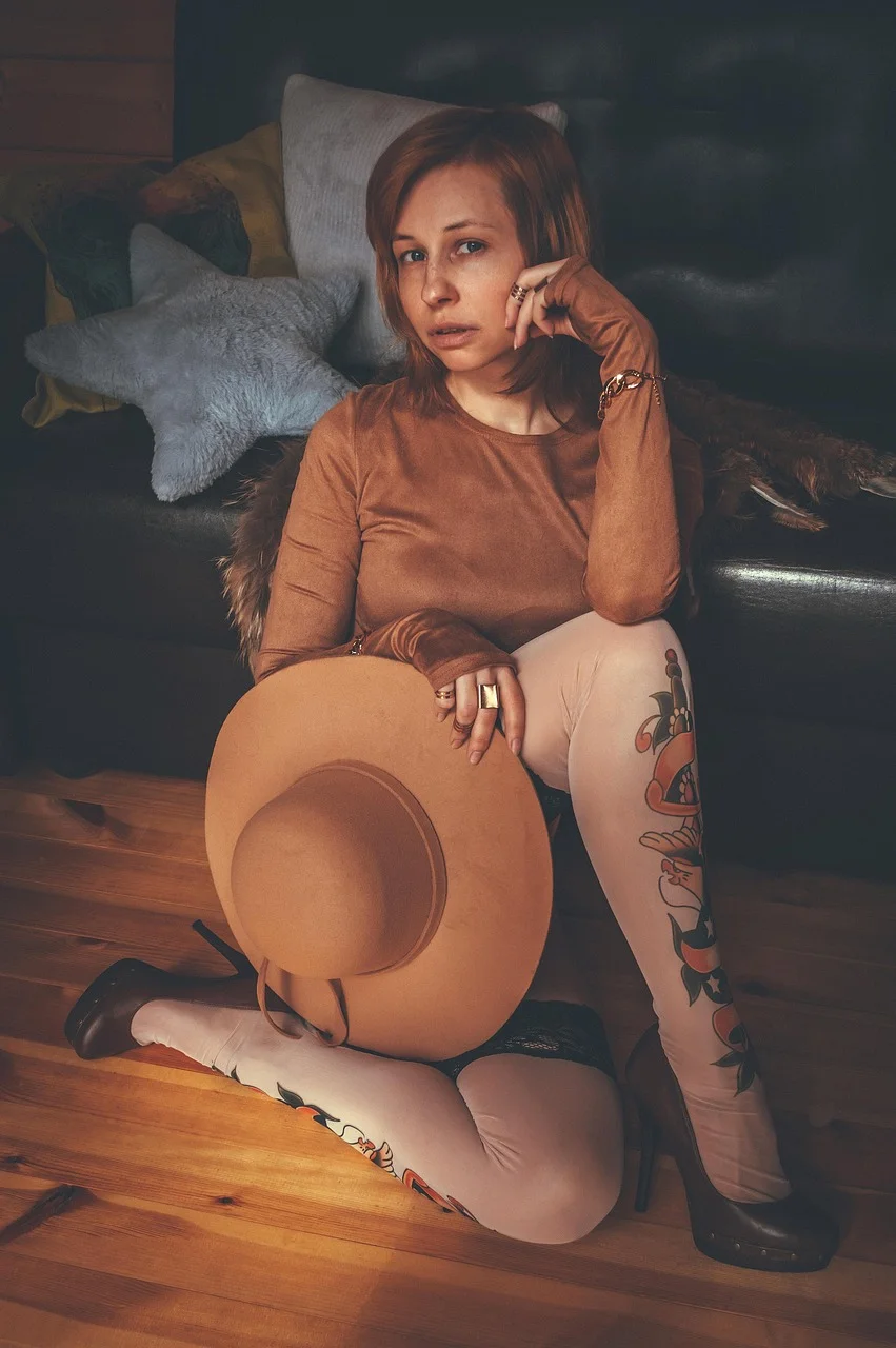 stockings, vintage, fashion, hat