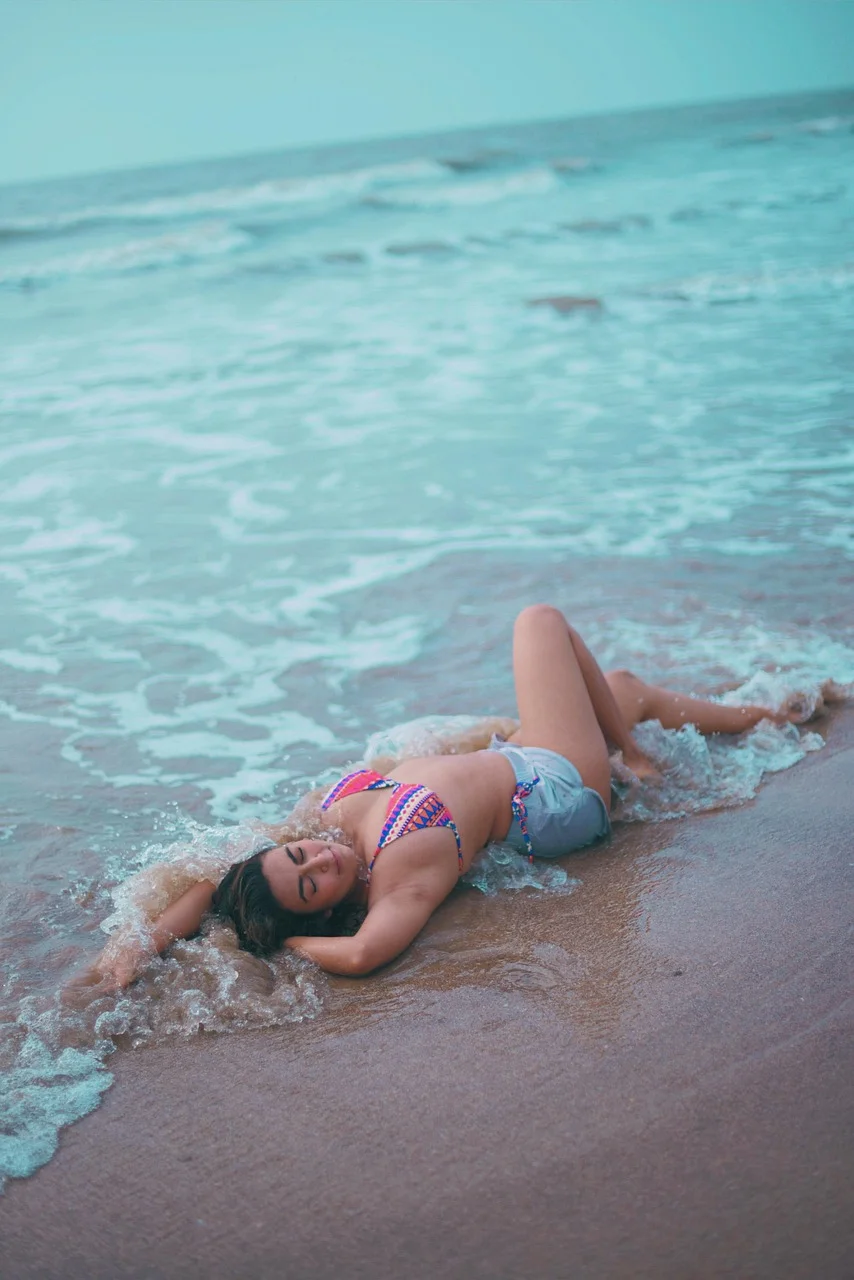 woman, bikini, beach, indian woman