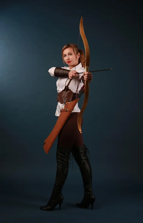 woman, archer, shooter, beauty