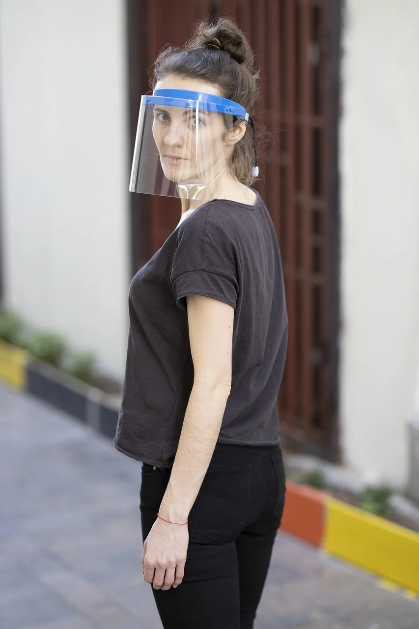 coronavirus, mask, woman, portrait
