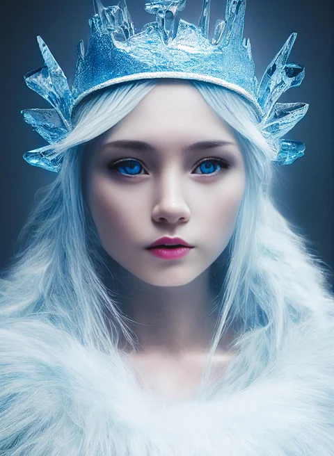 AI 生成, 冰雪女王, 雪, 冰