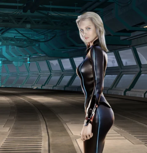 woman, style, beautiful, space