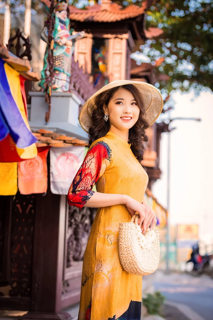 woman, fashion, ao dai, vietnamese
