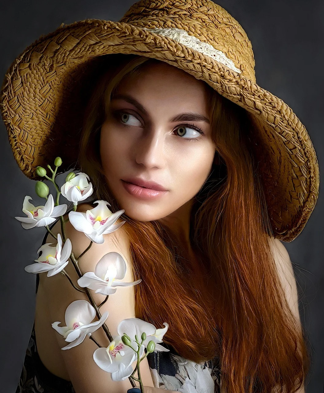 girl, woman, hat, beauty