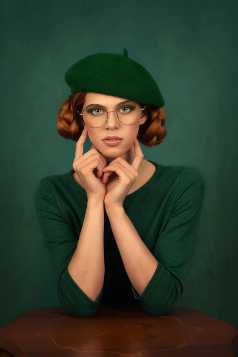 woman, portrait, fashion, pose