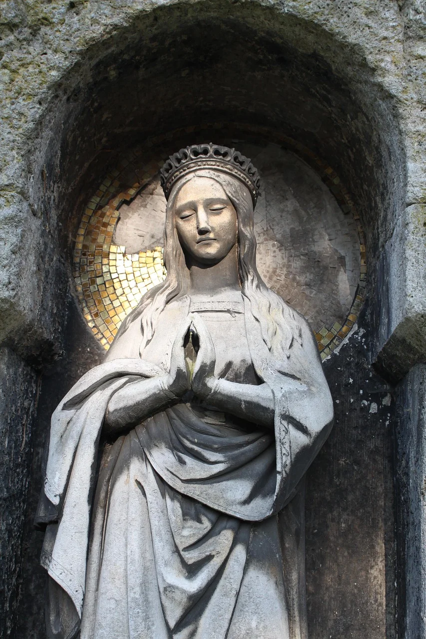 祈祷， 神圣， 女人， maria