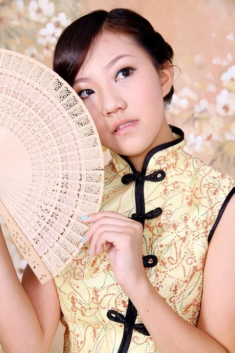 模特兒、旗袍、亞洲女孩、人像