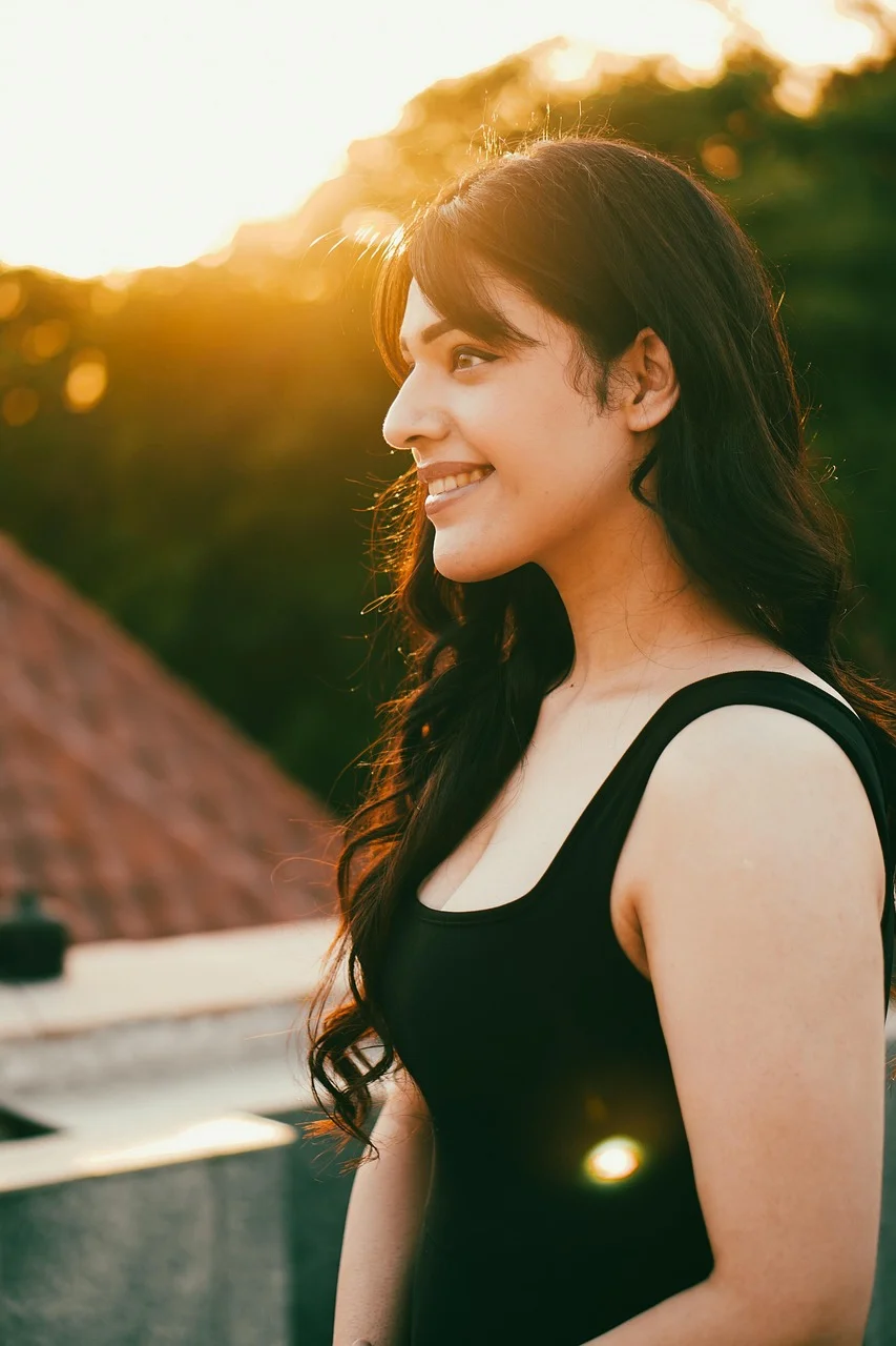 woman, model, young, long hair