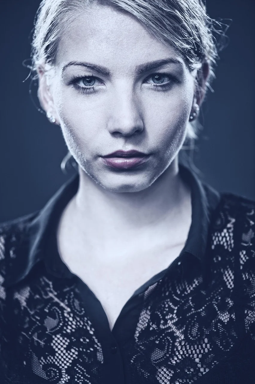 portrait, wetlook, woman, young