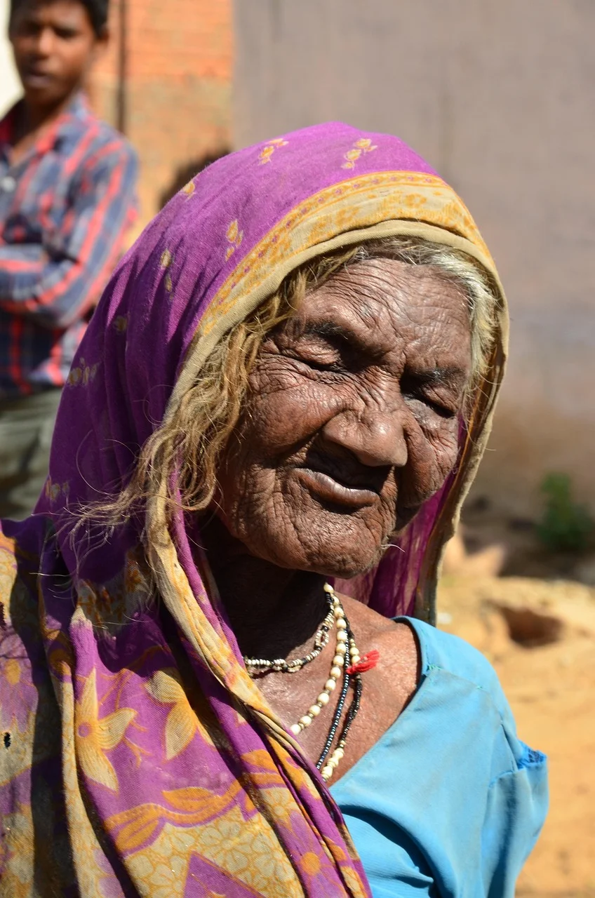 india, old, women, indian