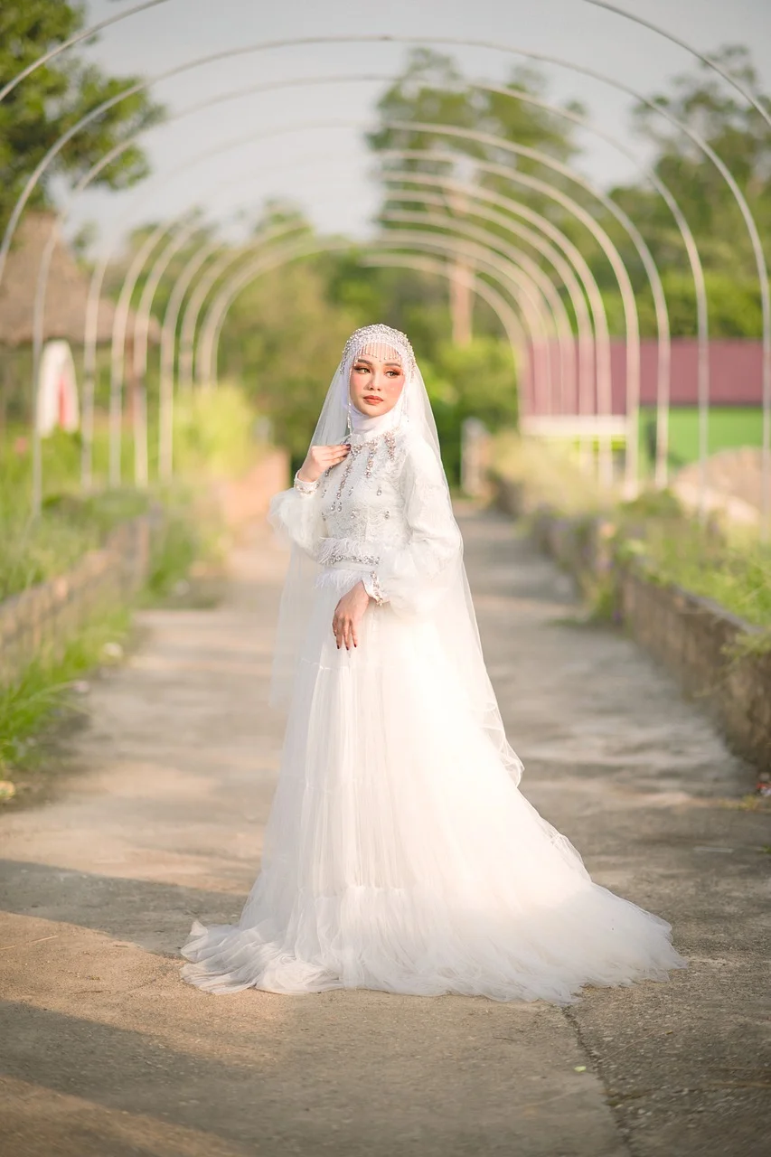 woman, bride, beauty, dress