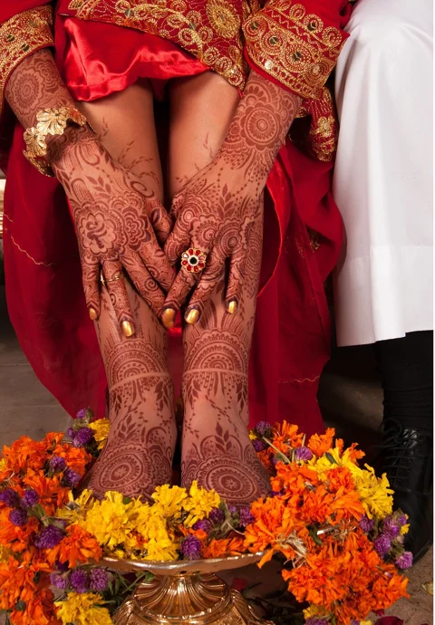 henna, bride, wedding, culture