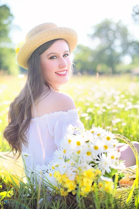pretty woman, happy, young, female