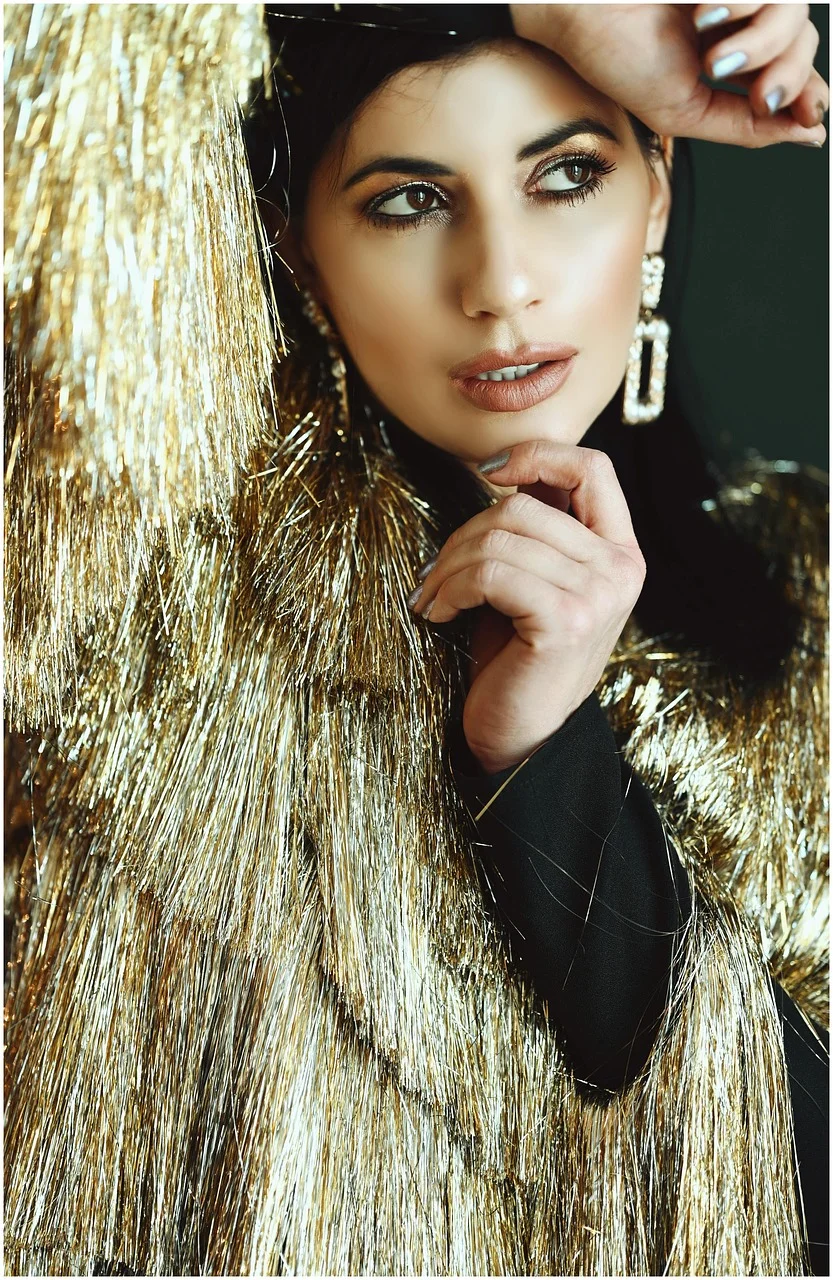 ファッション, 女性, ポートレート, グラマー