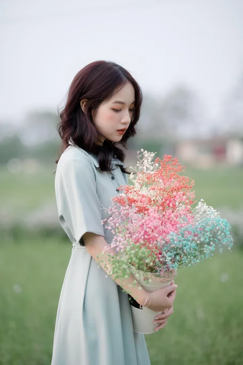 美丽, 模特, 姿势, 女性