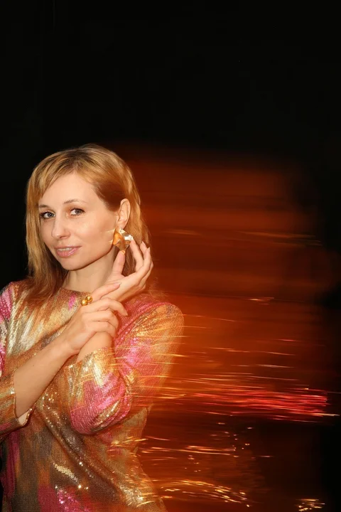 女性、夢幻肖像、模糊、魅力