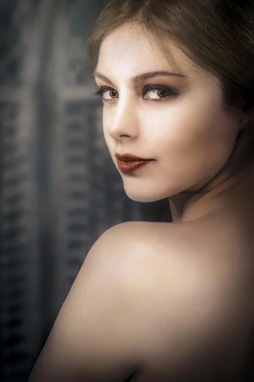 portrait, girl, woman, face