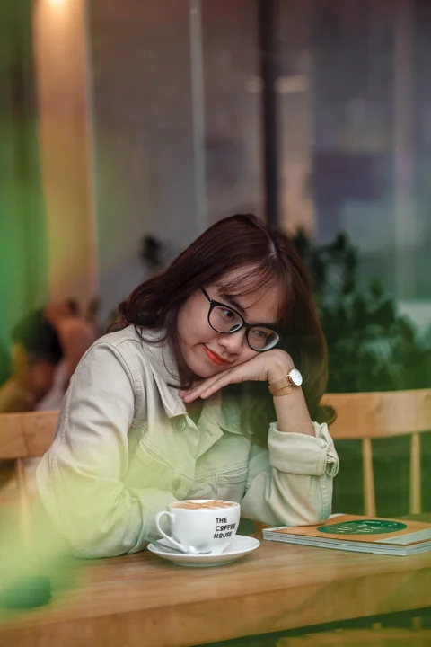 woman, cafe, coffee, leisure