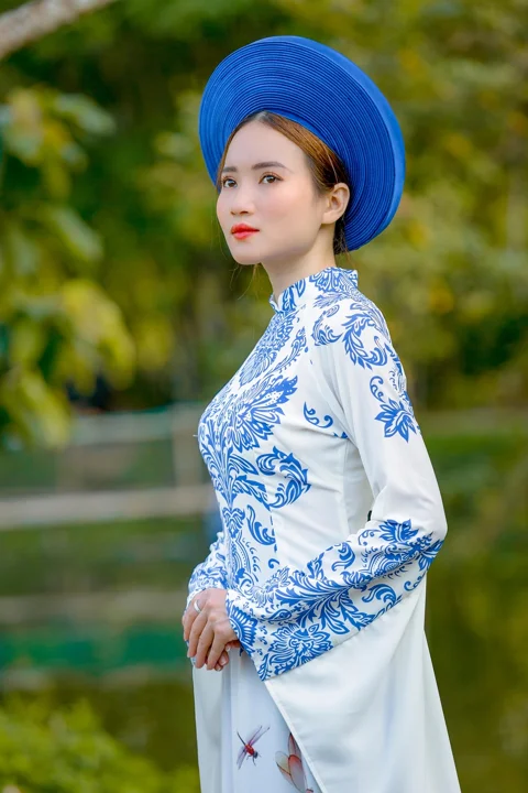 ao dai, fashion, woman, portrait