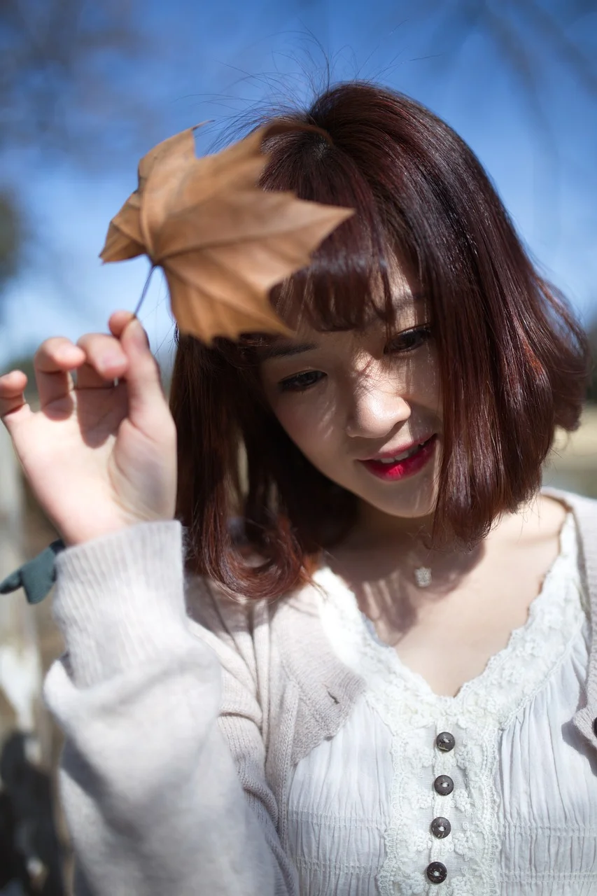女孩, 肖像, 年轻, 女性