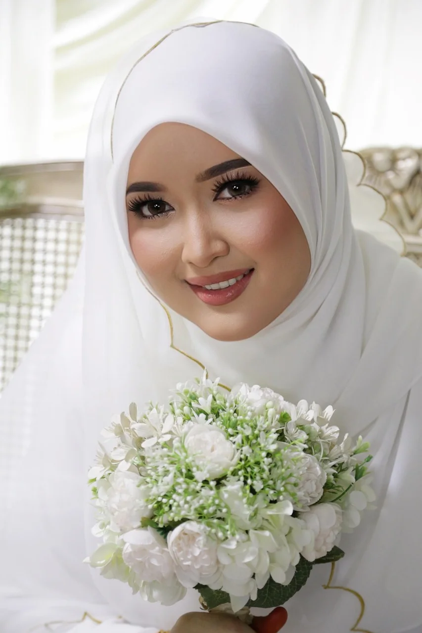 woman, model, hijab, smile