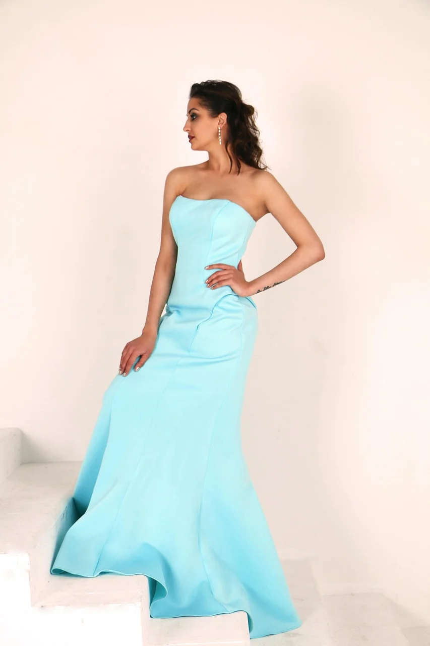 young woman, model, pose, dress