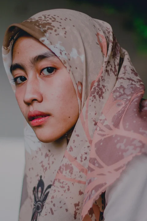 woman, model, portrait, hijab