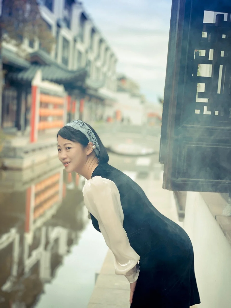 woman, model, river, chinese