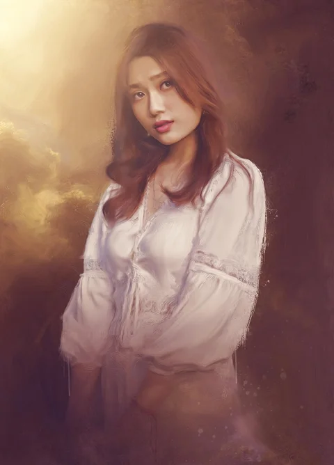 女人,年輕,長髮,美麗