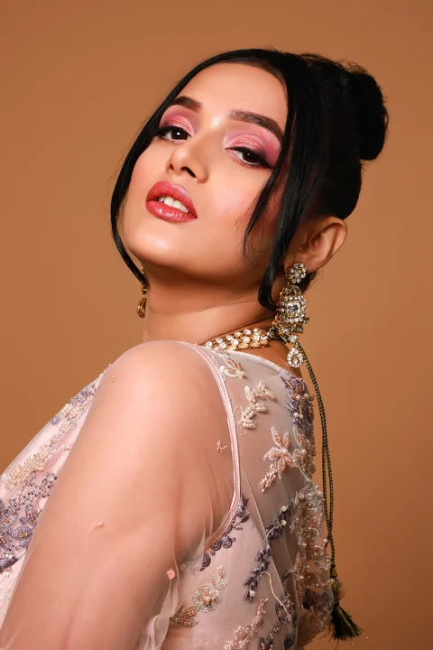 indian, woman, bride, stunning