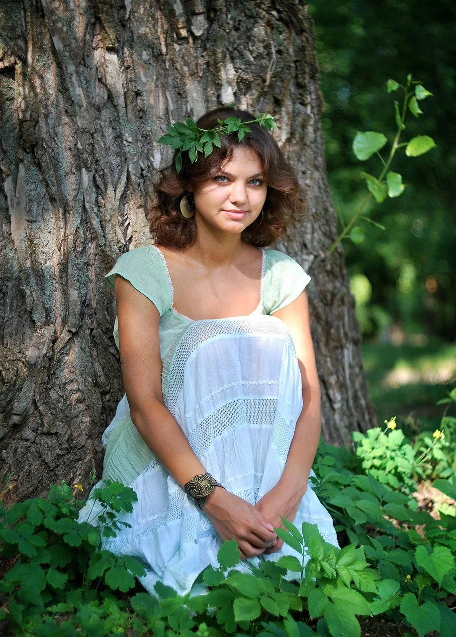 nymph, forest, nature, elf