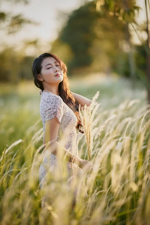 女性, 美しさ, 自然, 屋外